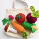 Crochet Vegetable Rattle Set