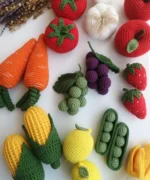 Crochet Fruit & Vegetable Toy Set