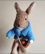 Crochet Rabbit Plush with Carrot Bag - Image 2