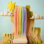 Rainbow Cliff Wooden Play Set