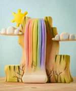 Rainbow Cliff Wooden Play Set