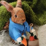 Crochet Rabbit Plush with Carrot Bag